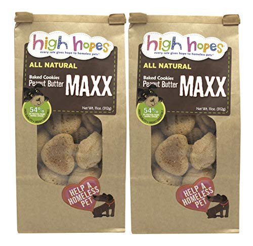 High Hopes - All Natural - Grain Free - 2-Pack Peanut Butter Maxx - Every Sale Gives Hope to A Homeless Pet
