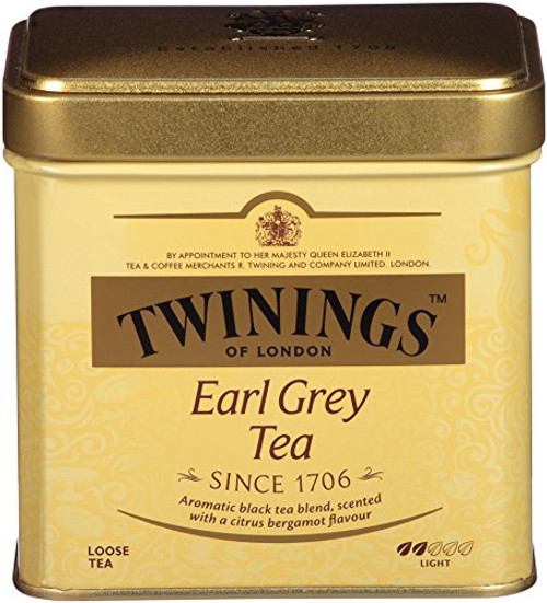 Twinings of London Earl Grey Loose Tea Tins, 3.53 Ounces (Pack of 6) Twinings of London Earl Grey Loose Tea Tins, 3.53 Ounces (Pack of 6)