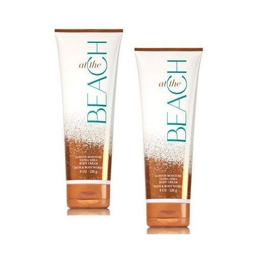 Bath and Body Works 2 Pack At The Beach Ultra Shea Body Cream 8 Oz.