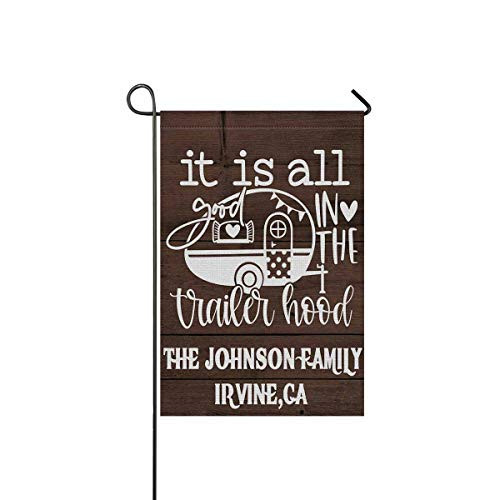 MyPhotoSwimsuits Personalized Camper Garden Flags for Outdoor Custom Camping Yard House Banner Home Lawn Welcome Decoration 12.5 inchX 18 inch Double Sided It is All in The Trailer Hood MyPhotoSwimsuits Personalized Camper Garden Flags for Outdoor Custom Camping Yard House Banner Home Lawn Welcome Decoration 12.5 inchX 18 inch Double Sided It is All in The Trailer Hood