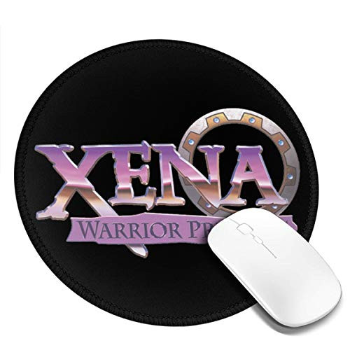 Xena The Warrior Princess Printed Round Mouse pad Office Desktop or Gaming Cloth Surface Natural Rubber Round Mouse Mat