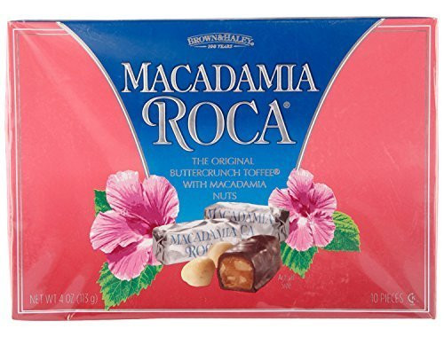 4 oz MACADAMIA ROCA Box by Brown  and  Haley