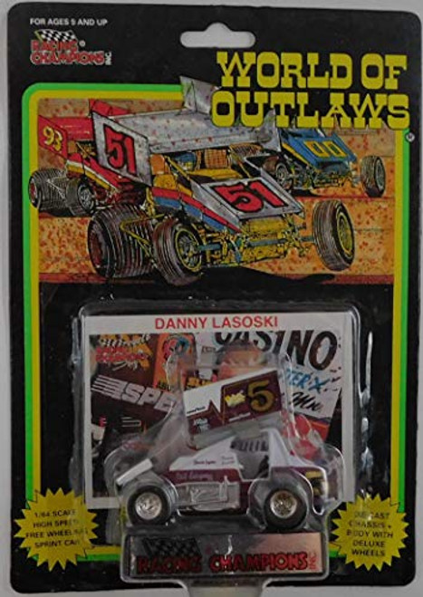 WORLD OF OUTLAWS Sprint Car -Brown 5- Danny Lasoski Series One 164 Scale die-cast Racer by Racing Champions WORLD OF OUTLAWS Sprint Car -Brown 5- Danny Lasoski Series One 164 Scale die-cast Racer by Racing Champions