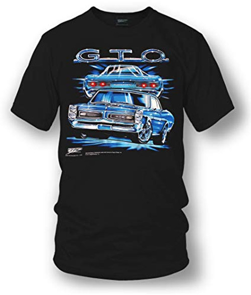 Wicked Metal - GTO Shirt - Pontiac GTO Shirt  Muscle Car T-Shirt  1966 GTO -XL- Black