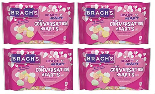 Brachs Tiny Conversation Hearts Heart  inch2 inch Heart Assorted Flavors -56 Ounce-