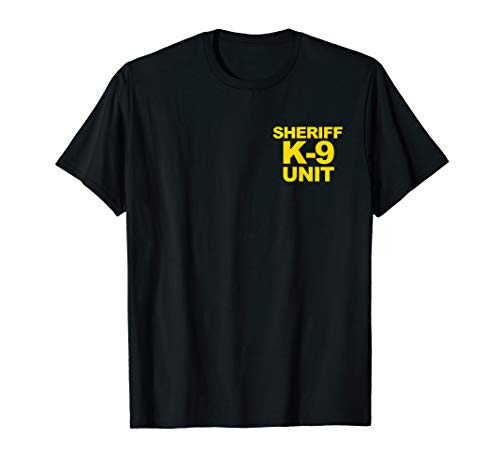Sheriff K-9 Unit Shirt Front  and  Back Print Law Enforcement