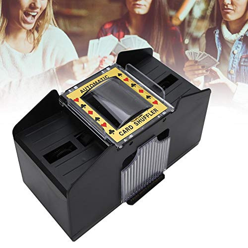 Automatic Card Shuffler - Portable Battery Powered Card Shuffler 4 Deck- Playing Card Shuffler Machine for 1 to 4 Deck Poker