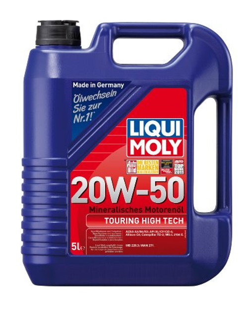 Liqui Moly (20114) 20W-50 Touring High Tech Motor Oil - 5 Liter Jug