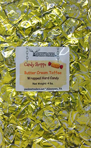 Yankee Traders Brand Butter Cream Toffee Wrapped Hard Candy 4 Pound
