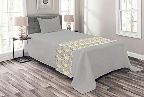 Ambesonne Yellow Flower Bed Runner Abstract Geometric 60s Pattern in Modern Design Pastel Colors Decorative Accent Bedding Scarf for Hotels Homes and Guestrooms Pale Yellow Pale Grey Ambesonne Yellow Flower Bed Runner Abstract Geometric 60s Pattern in Modern Design Pastel Colors Decorative Accent Bedding Scarf for Hotels Homes and Guestrooms Pale Yellow Pale Grey