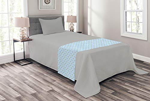 Ambesonne Yellow Bird Bed Runner Minimal Pattern of Little Avian Animal Decorative Accent Bedding Scarf for Hotels Homes and Guestrooms Baby Blue Pale Yellow Ambesonne Yellow Bird Bed Runner Minimal Pattern of Little Avian Animal Decorative Accent Bedding Scarf for Hotels Homes and Guestrooms Baby Blue Pale Yellow