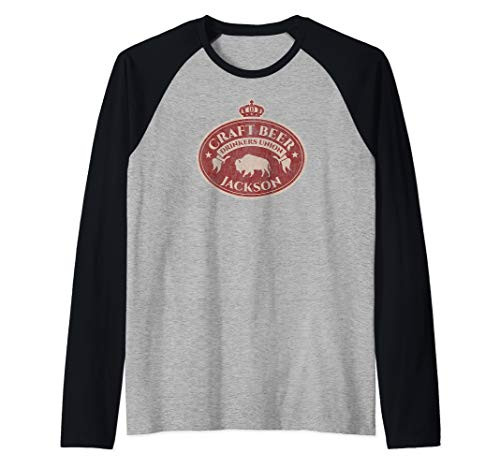 Craft Beer Drinkers Union - Jackson Wyoming Raglan Baseball Tee