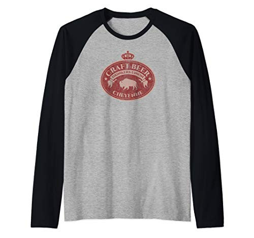 Craft Beer Drinkers Union - Cheyenne Wyoming Raglan Baseball Tee