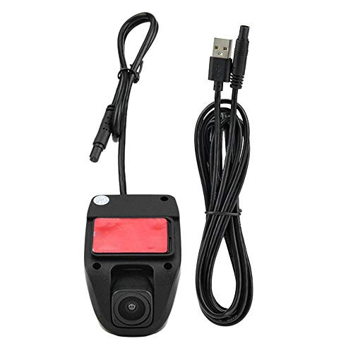 Car Dash Camera USB 1080P Car DVR Video Recorder Dash Camera Driving Recorder for Android with APK Black