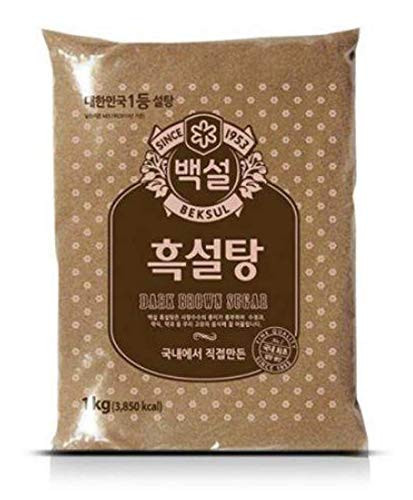 Korean Beksul Fine Quality Sugar 2.2lb ?? ?? -Dark Brown Sugar-