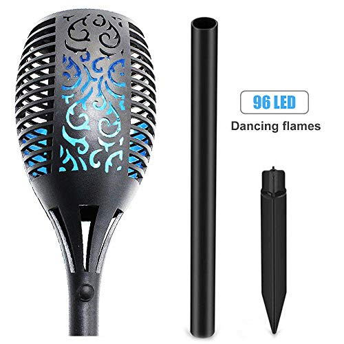EOYIZW Solar Lights Outdoor Flickering Flames Torch Lights Solar Light Dancing Flame Lighting 96 LED Solar Powered Wireless Flickering Tiki Torches Outdoor Waterproof Garden (2Pack Blue) EOYIZW Solar Lights Outdoor Flickering Flames Torch Lights Solar Light Dancing Flame Lighting 96 LED Solar Powered Wireless Flickering Tiki Torches Outdoor Waterproof Garden (2Pack Blue)