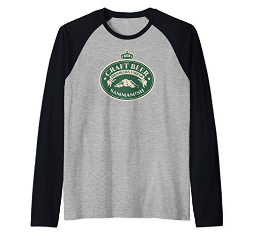 Craft Beer Lovers - Sammamish Washington Raglan Baseball Tee