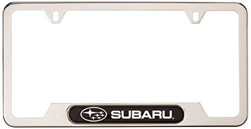 Genuine Subaru SOA342L127     License Plate Frame (Genuine Subaru), Polished Stainless, 1 Pack