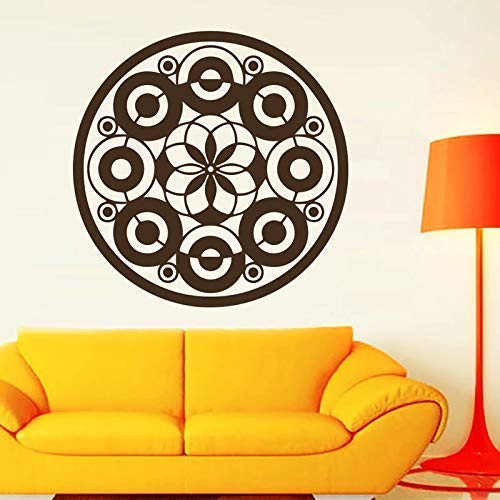 WSZAGM Mandalas Flower Circles Wall Decals Modern Design for Living Room Bedroom Vinyl Wall Stickers Removable Home Decoration 59 59Cm WSZAGM Mandalas Flower Circles Wall Decals Modern Design for Living Room Bedroom Vinyl Wall Stickers Removable Home Decoration 59 59Cm