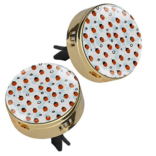 Ladybug Circle Car Perfume Car Air Freshener Vent Clip Fragrance Car Smell Airfreshener Perfume Diffuser