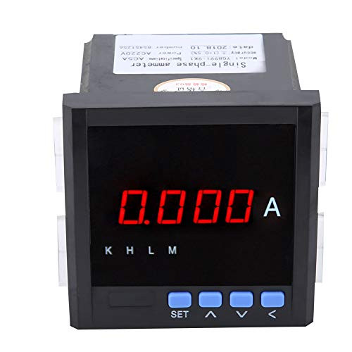 Walfront Single Phase AC Ammeter? 4-Bit LED Display Digital Single Phase AC Ammeter 1A/5A 100V/220V/400V/600V with RS485 Communication