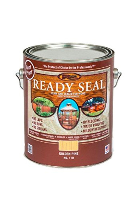 Ready Seal 110 1-Gallon Can Golden Pine Exterior Wood Stain and Sealer