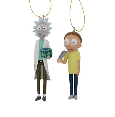 Kurt Adler Rick & Morty Figure Ornament Set 2 Standard