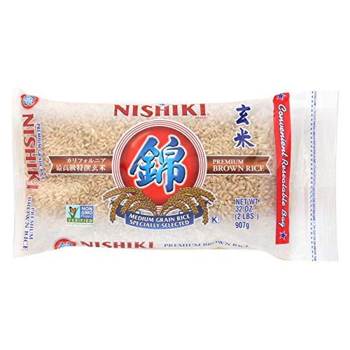NISHIKI Premium Brown Rice 2-Pound -Pack of 3-