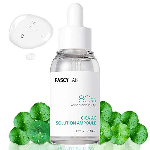 Fascy Lab CICA AC Serum Ampoule  Centella Serum Centella Asiatica Redness Relief for Face Soothing Asiaticoside  Plus Lotus Leaf  Face Redness Treatment Cooling effect Sensitive Skin