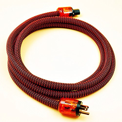 WAudio Hi-End Hifi Audio AC Power Cable Power Cord US Plug - 3.3FT (1M)