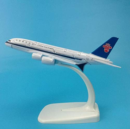 miqimaoyimium 16cm China Southern Airlines A380 Aircraft Model Southern Airbus Model Metal Aircraft Aviation Display Model