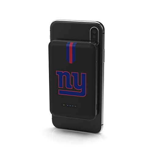 NFL New York Giants Wireless Powerbank with 2 USB Ports Team Color NFL New York Giants Wireless Powerbank with 2 USB Ports Team Color