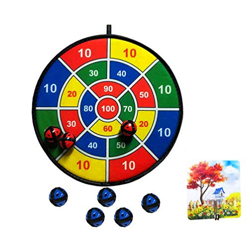 NUOBESTY Dart Board Toy Dart Board Game for Children with 8 Sticky Balls and 1 Hook Safe Classic Dartboard Set Indoor Outdoor Dart Game Gift for Boys Girls NUOBESTY Dart Board Toy Dart Board Game for Children with 8 Sticky Balls and 1 Hook Safe Classic Dartboard Set Indoor Outdoor Dart Game Gift for Boys Girls