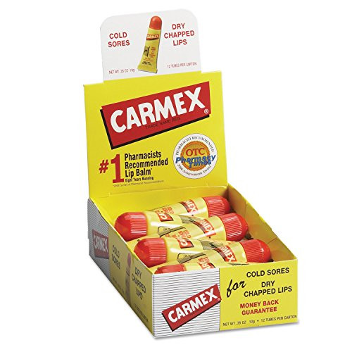 Carmex 11313 Moisturizing Lip Balm Original Flavor 0.35oz 12/Box