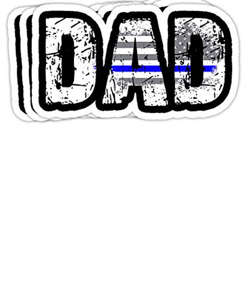 Aqua Snail Thin Blue Line Flags Dad Police Decorations - 4x3 Vinyl Stickers Laptop Decal Water Bottle Sticker -Set of 3- Aqua Snail Thin Blue Line Flags Dad Police Decorations - 4x3 Vinyl Stickers Laptop Decal Water Bottle Sticker -Set of 3-
