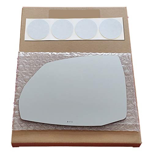 Mirror Glass Replacement  Plus Adhesive Pads for 2017-2019 Audi Q7 Driver Side - Fit Over