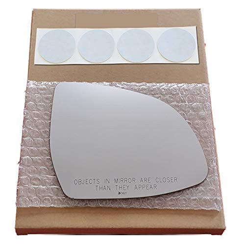 Mirror Glass Replacement  Plus Adhesive Pads for 2014-2015 BMW X5 Passenger Side - Fit Over