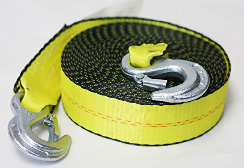 Mytee Products Tow Straps 2 inch x 20 with Forged Hooks 3333 lbs WLL