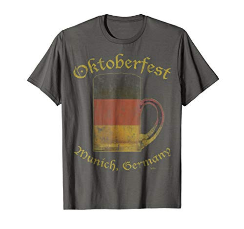Vintage Oktoberfest Munich Germany Flag Drinking Shirt Vintage Oktoberfest Munich Germany Flag Drinking Shirt