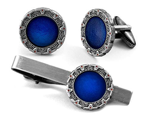 SharedImagination Stargate Cufflinks SG-1 Tie Clip Atlantis Jewelry Stargate Universe Cuff Links Link SG1 Tie Tack Groomsman Wedding Party Gift SharedImagination Stargate Cufflinks SG-1 Tie Clip Atlantis Jewelry Stargate Universe Cuff Links Link SG1 Tie Tack Groomsman Wedding Party Gift