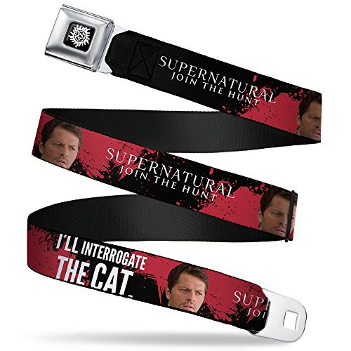 Buckle-Down Belts Buckle-down Seatbelt Supernatural Wsn012 Belt Multicolor 1.5 Wide - 32-52 Inches in Length US