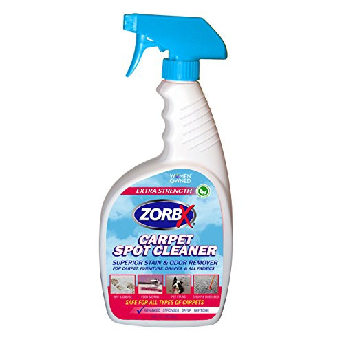ZORBX Extra Strength Carpet Spot Cleaner and Odor Remover a Non-Toxic and Biodegradable Carpet Cleaner Solution, Safe for All Including Children (24oz) ZORBX Extra Strength Carpet Spot Cleaner and Odor Remover a Non-Toxic and Biodegradable Carpet Cleaner Solution, Safe for All Including Children (24oz)