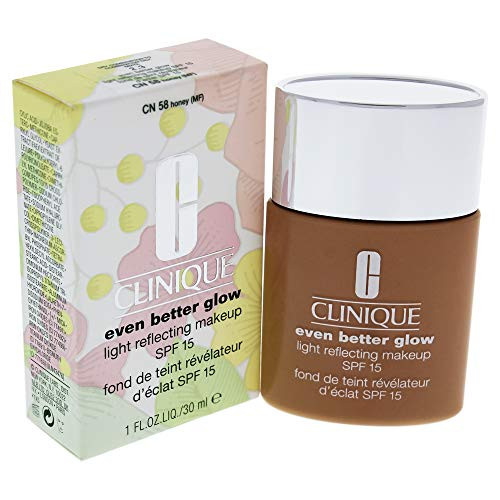 Clinique Even Better Glow Light Reflecting Makeup Broad Spectrum SPF 15 No.Cn 58 Honey 1 Ounce