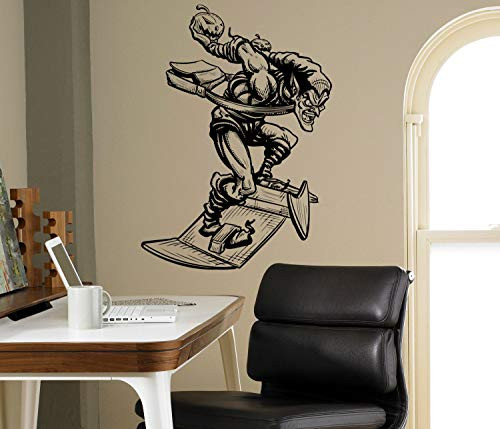 Place Green Goblin Comics Wall Decal - Supervillain Wall Vinyl Sticker Home Decor Ideas Interior Wall Art Made in USA - 12x15 Inch
