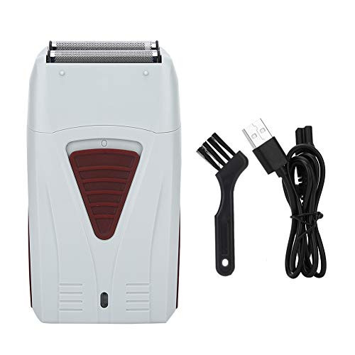 DEALPEAK USB Rechargeable Reciprocating Electric Beard Shaver Trimmer Razor Tool White for Household and Travel DEALPEAK USB Rechargeable Reciprocating Electric Beard Shaver Trimmer Razor Tool White for Household and Travel
