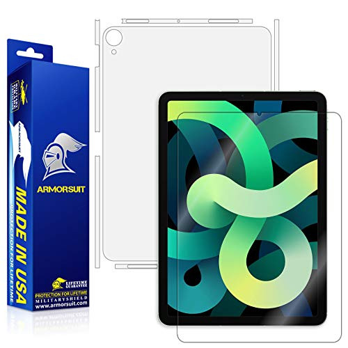 ArmorSuit MilitaryShield Full Body Skin Film  Plus Screen Protector Designed for iPad Air 4 10.9 inch -2020 Release- - Anti-Bubble HD Clear Film