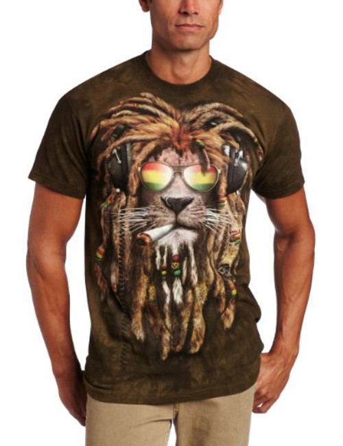 The Mountain Smokin Jahman Adult T-Shirt Green 3XL The Mountain Smokin Jahman Adult T-Shirt Green 3XL