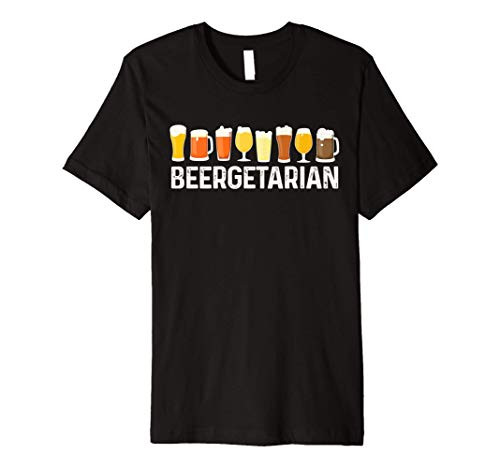 Beergetarian Funny Drinking Craft Beer Lover Brewer Premium T-Shirt