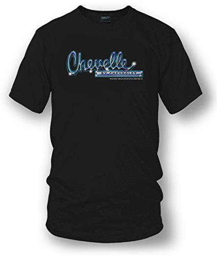 Wicked Metal Corvette Shirt - Chevelle Chrome Logo - Black -2XL-