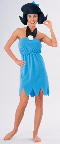 WomenS Costume Flintstones Betty Rubble- Large - Product Description - Fred And Wilma FlintstoneS Best Friend And Next Door Neighbor- Betty Rubble. Blue Halter-Style Dress With Neck Tie Accent And Scalloped Bottom. Includes Foam Cloth Wig. A ...